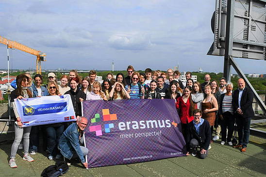 Erasmus-Schüler besuchen das Laatzener Rathaus